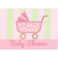 Baby Shower (Baby Carriage - Girl)